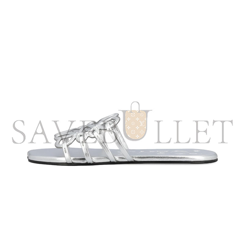 LOEWE PETAL ANAGRAM SLIDE IN SOFT CALFSKIN LLSP465X08